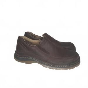 VINTAGE Dr. Martens Men's Brown Leather Slip-On Loafers Size 10 US